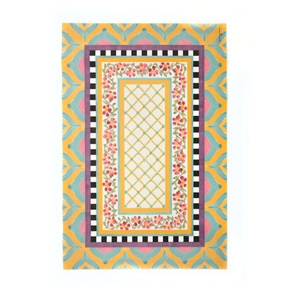 MacKenzie-Childs Other - Mackenzie-Childs Discontinued Limited Edition Decorative Floor Mat 5’ x 3’ feet